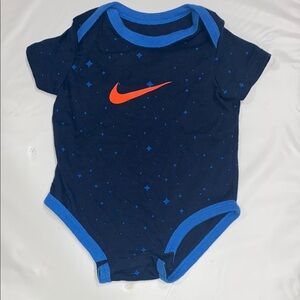 Nike Blue and Orange Bodysuit with Sporty Swoosh